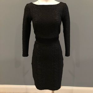 Black Evening Cocktail ABS Backless Dress NWT